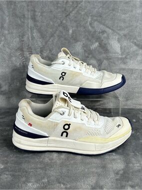 On The Roger Pro Women's Size 8 White Indigo Athletic Tennis Shoes Comfort